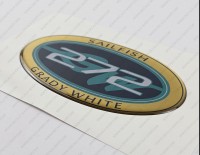 Grady White 272 Sailfish Raised Domed 3D Decal 5" x 2.7" 1pcs.